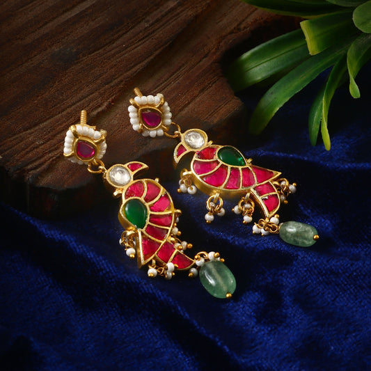 Earring traditional pearl stone