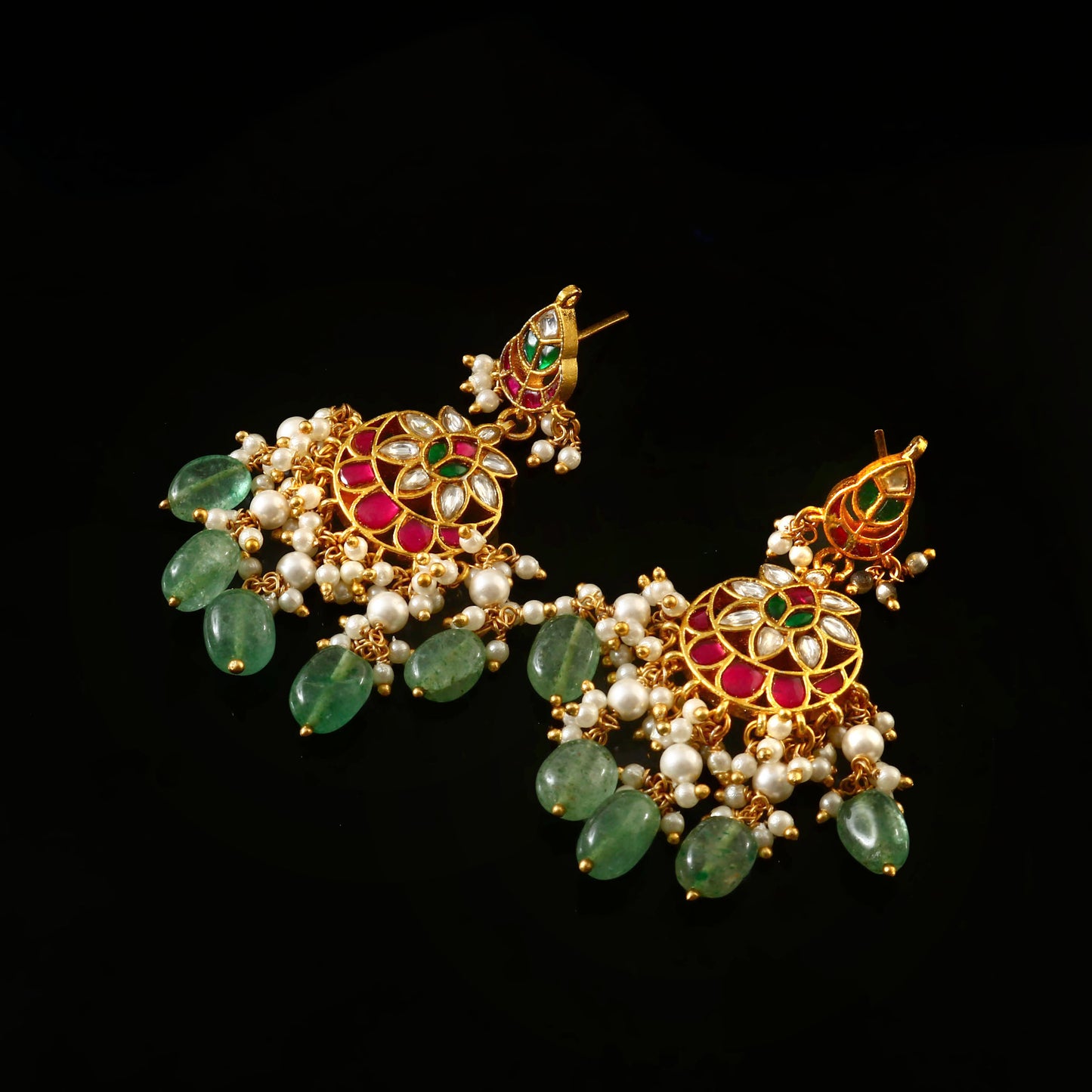 Earring One Gram 1 gm Gold coated traditionl ethnic daily party wear stud Earring