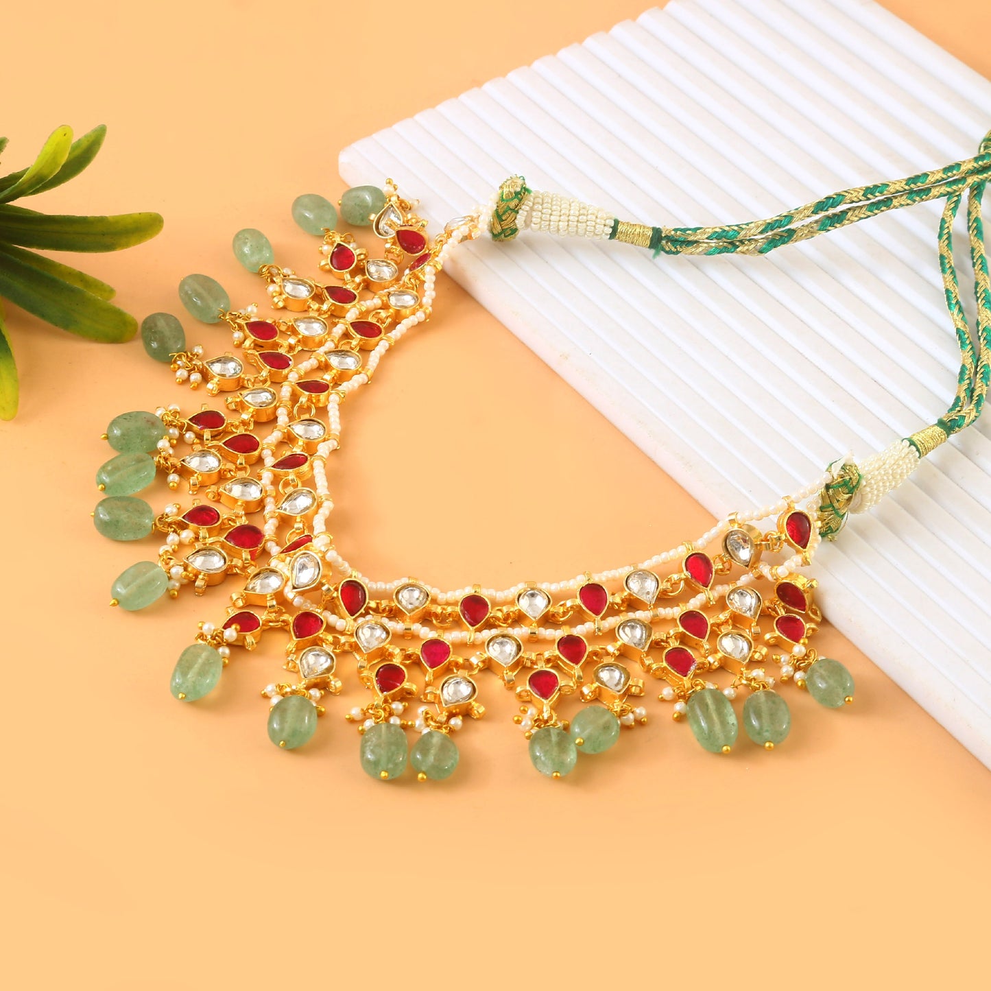 Jadau Kundan Necklace in south india an opulent choker Set