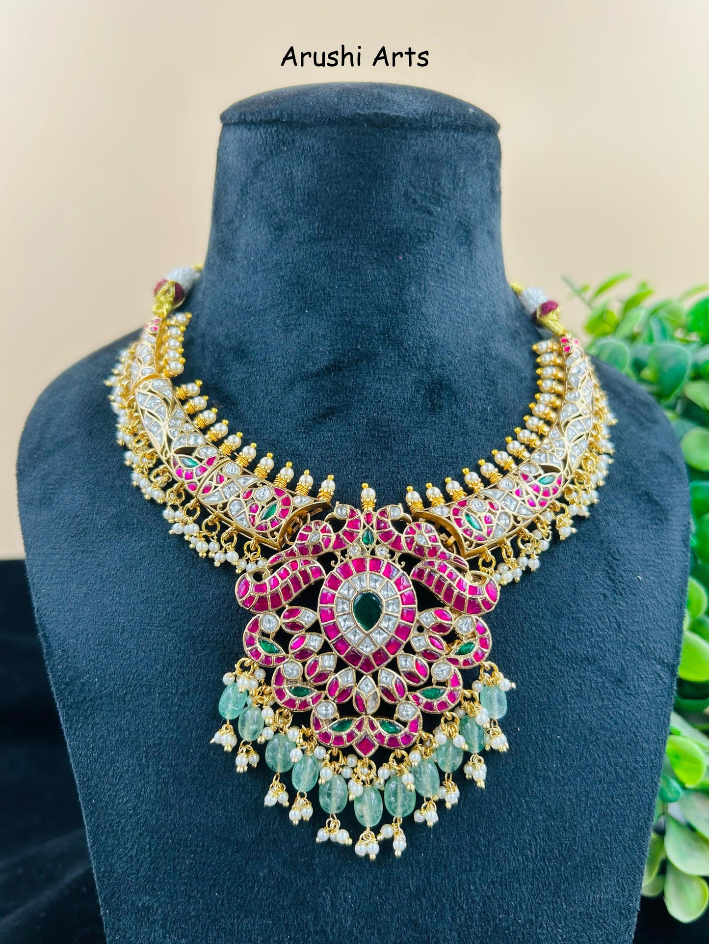 Jadau Kundan Heavy Necklace Set