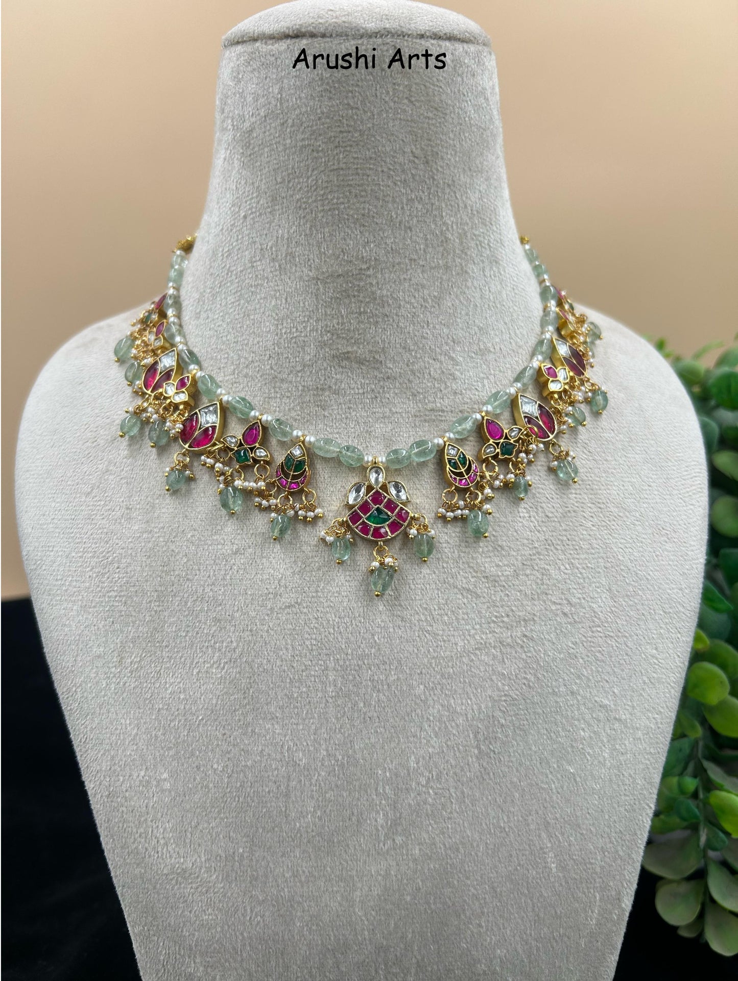 Single Bead Multi Necklace Set