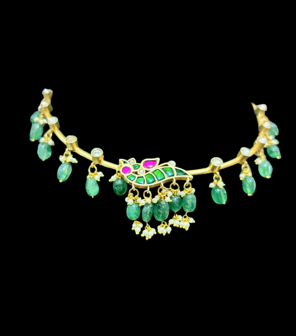 BUY Kundan Jadau Choker Hasli With pearl drops nithilah
