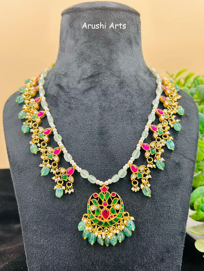 Bead Jadau Kundan Necklase Set