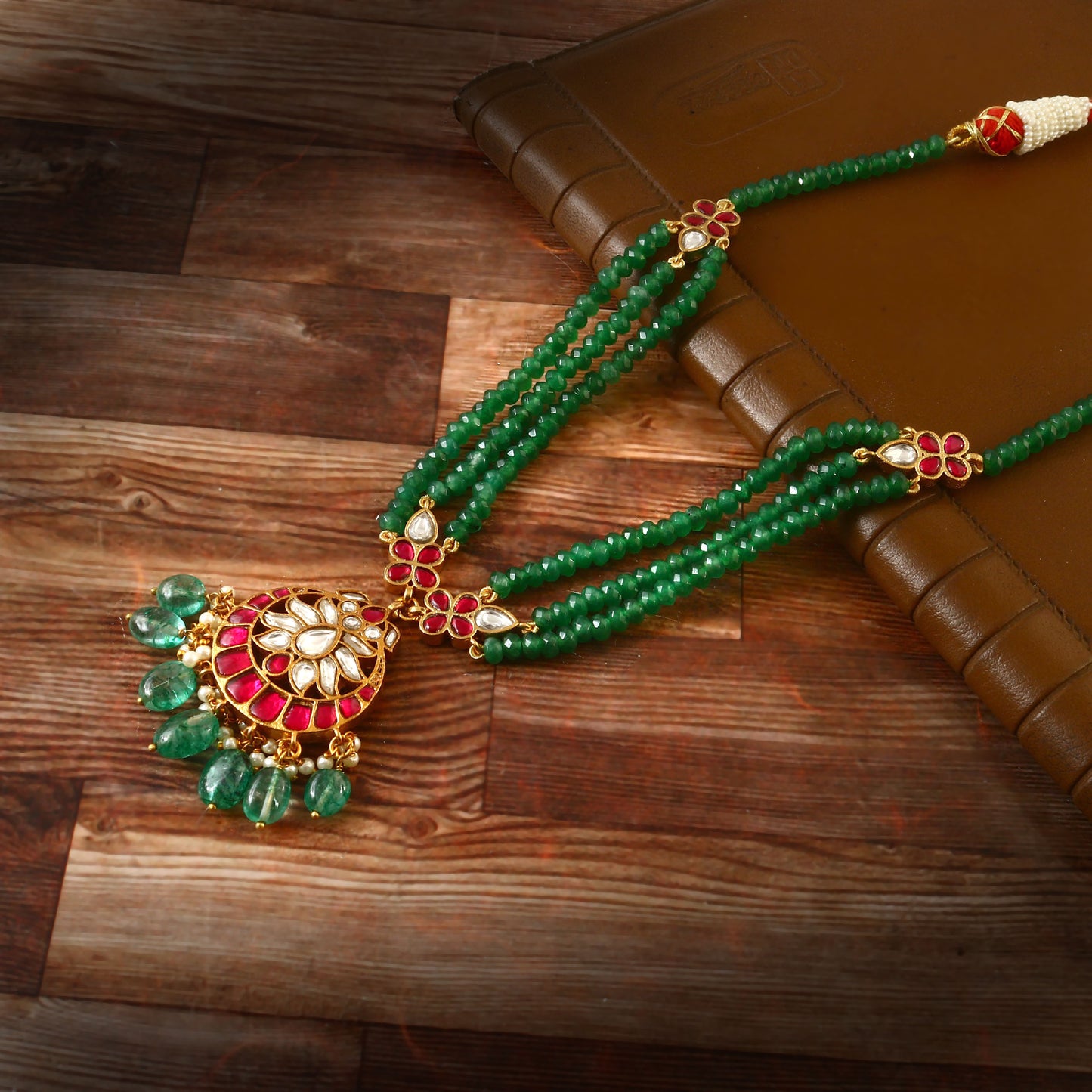 Triple Beads Necklace Set