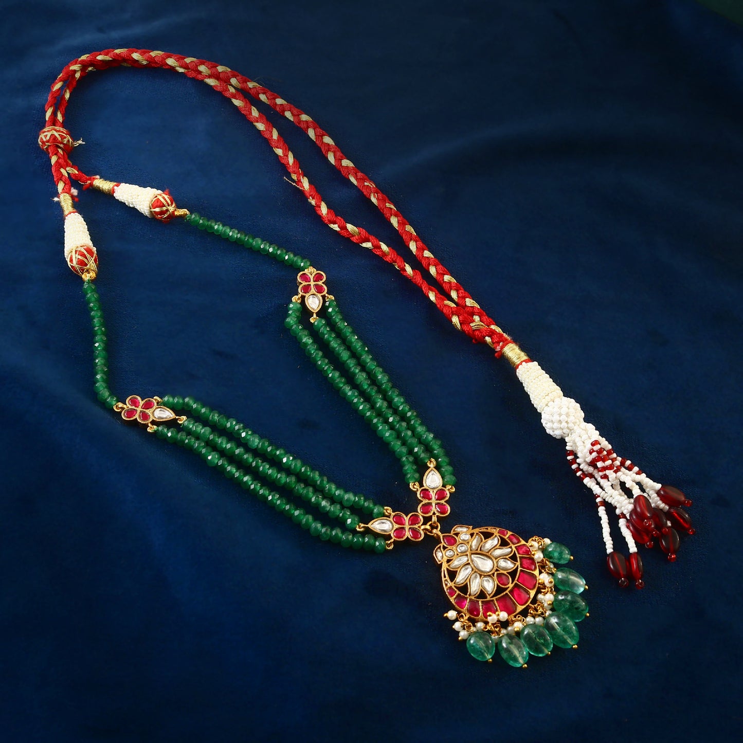 Triple Beads Necklace Set