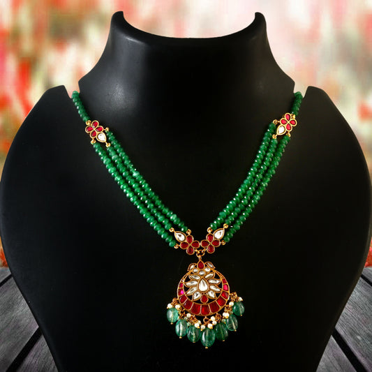 Triple Beads Necklace Set