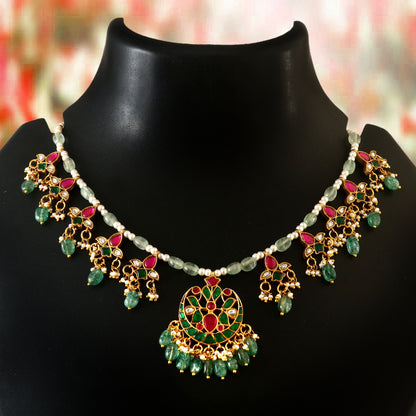 Bead Jadau Kundan Necklase Set