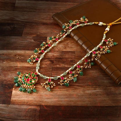 Bead Jadau Kundan Necklase Set
