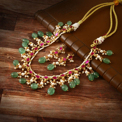 Jadau Kundan Necklace Set