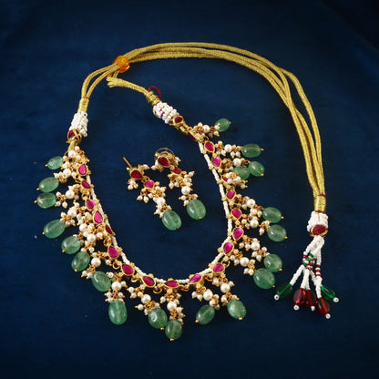 Jadau Kundan Necklace Set