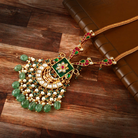 assamese traditional gold plated jethi disign set