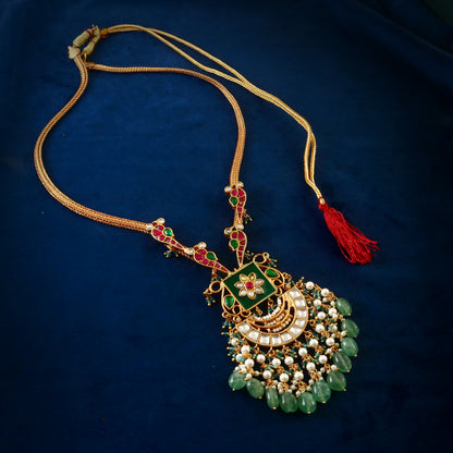 assamese traditional gold plated jethi disign set