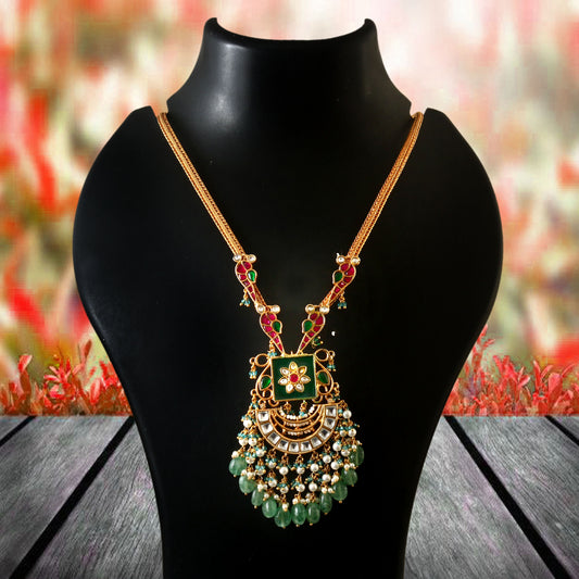 assamese traditional gold plated jethi disign set