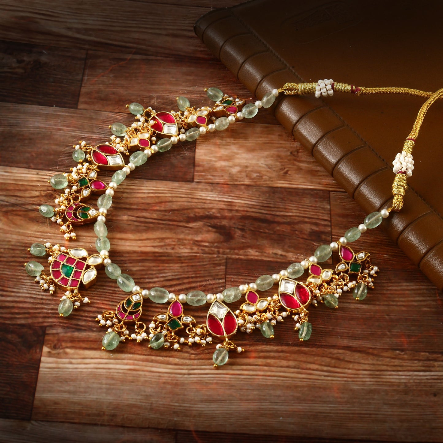 Single Bead Multi Necklace Set