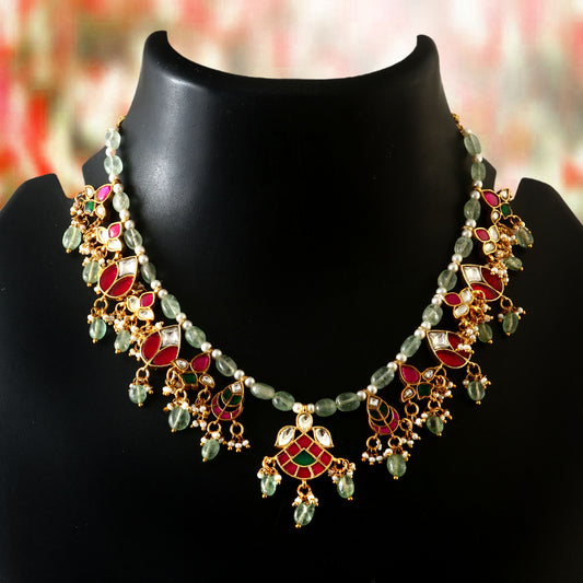 Single Bead Multi Necklace Set