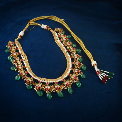 Jadau Kundan Tar Necklace Set