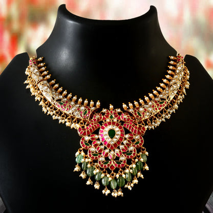 Jadau Kundan Heavy Necklace Set