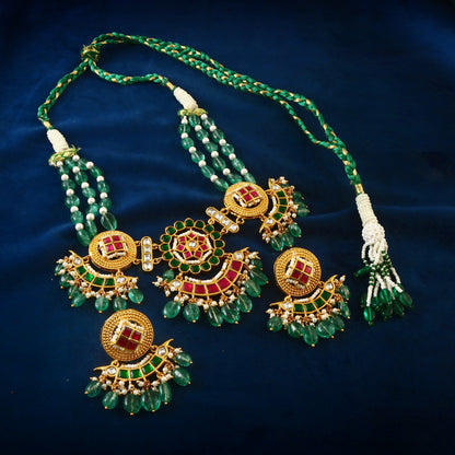 Jadau Kundan Necklace Set