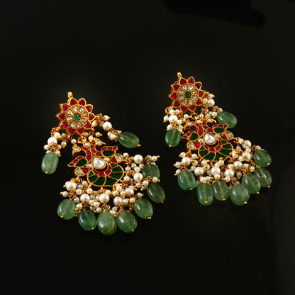 Ajass collection jdau chandhali earrings