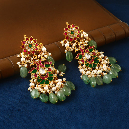 Ajass collection jdau chandhali earrings