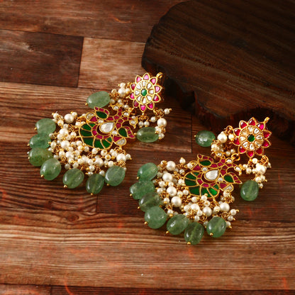 Ajass collection jdau chandhali earrings