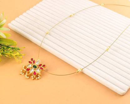 Jadau Kundan Necklace Set is beautifully handcrafted with premium