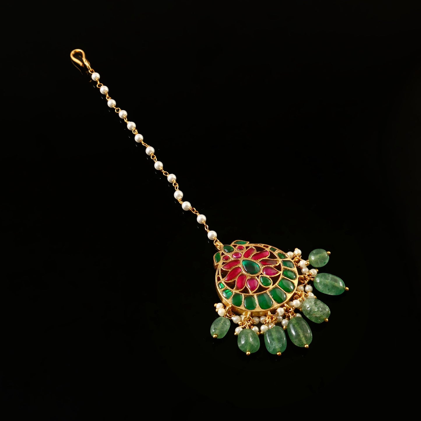 Meenakari Maang Tika