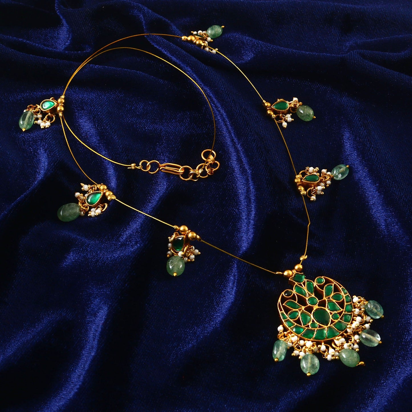 Single Chain Bead Necklace Set