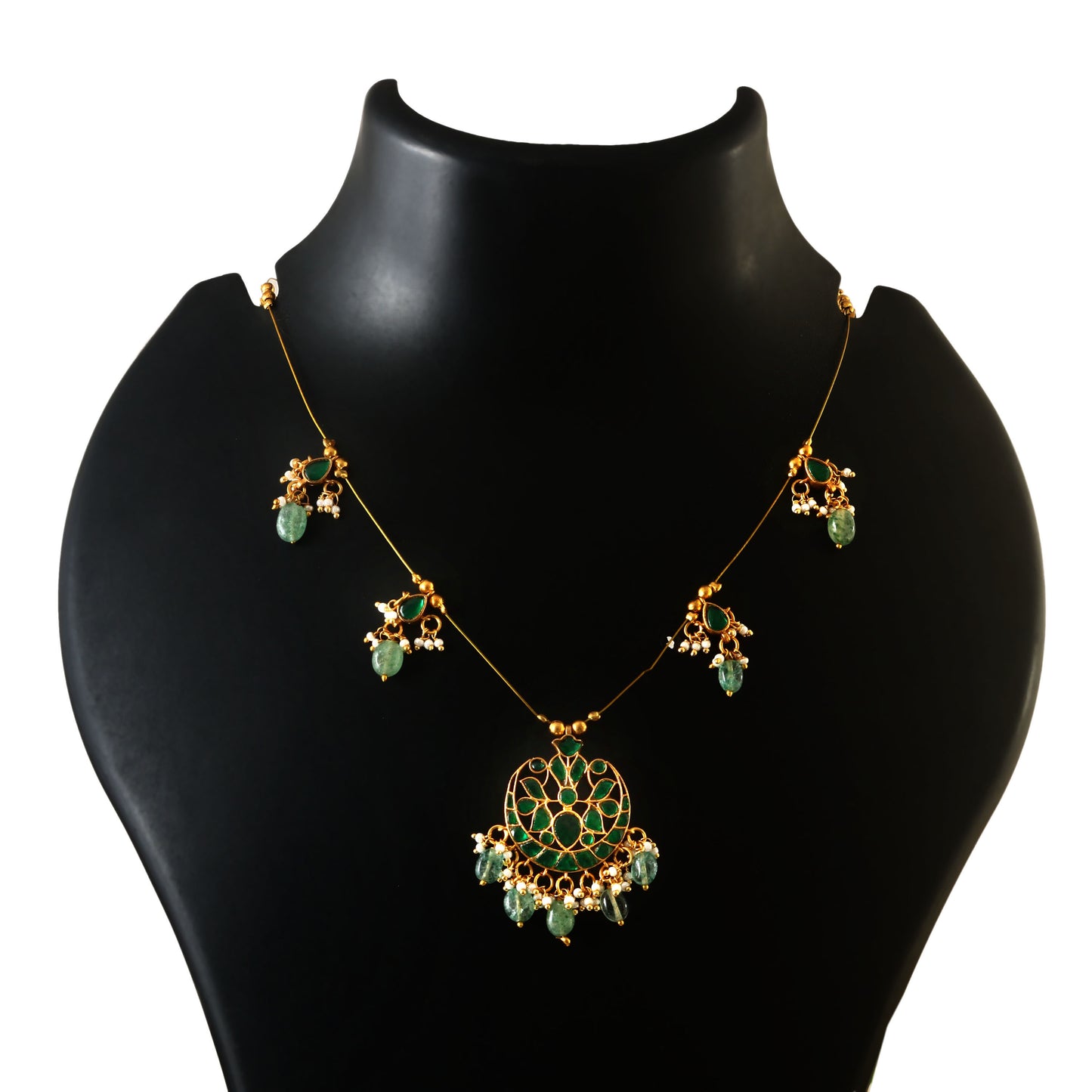 Single Chain Bead Necklace Set