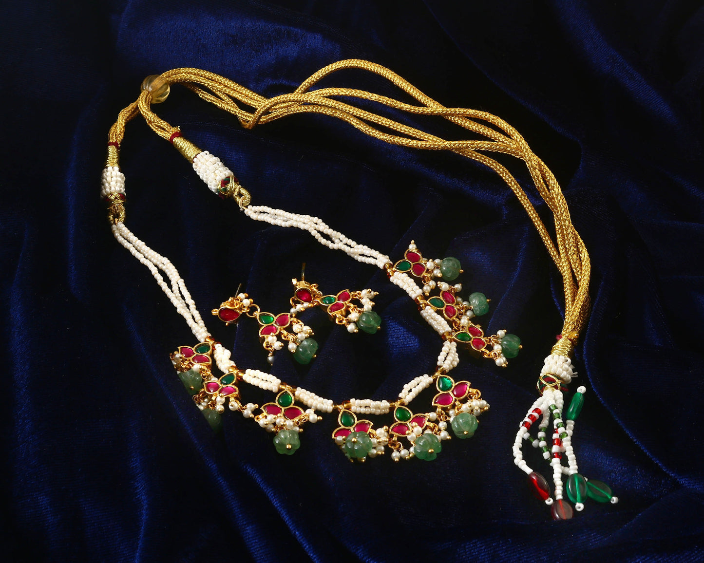 jadau kumdan necklace