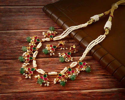 jadau kumdan necklace