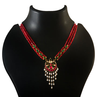 Triple Beads Necklace Set