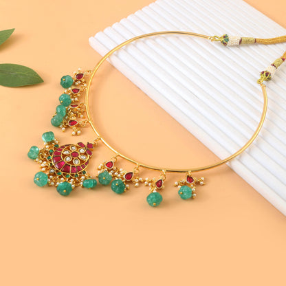 Exquisite Jadau Kundan Hasli Choker set