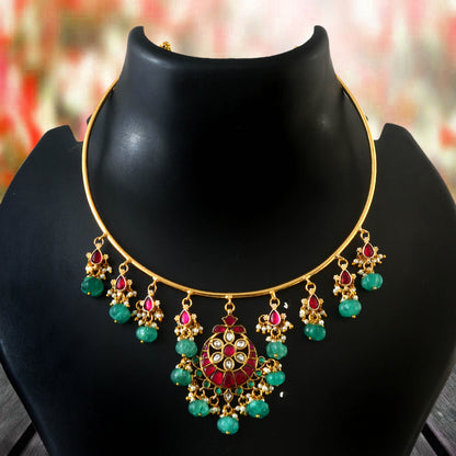 Exquisite Jadau Kundan Hasli Choker set