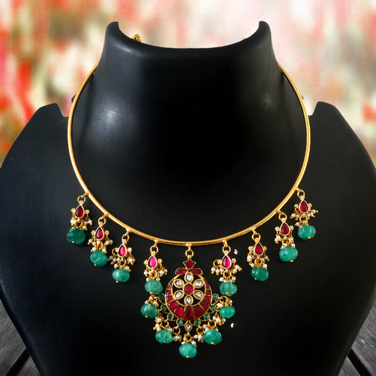 Exquisite Jadau Kundan Hasli Choker set