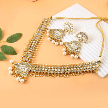 Jadau Kundan Long Necklace Set