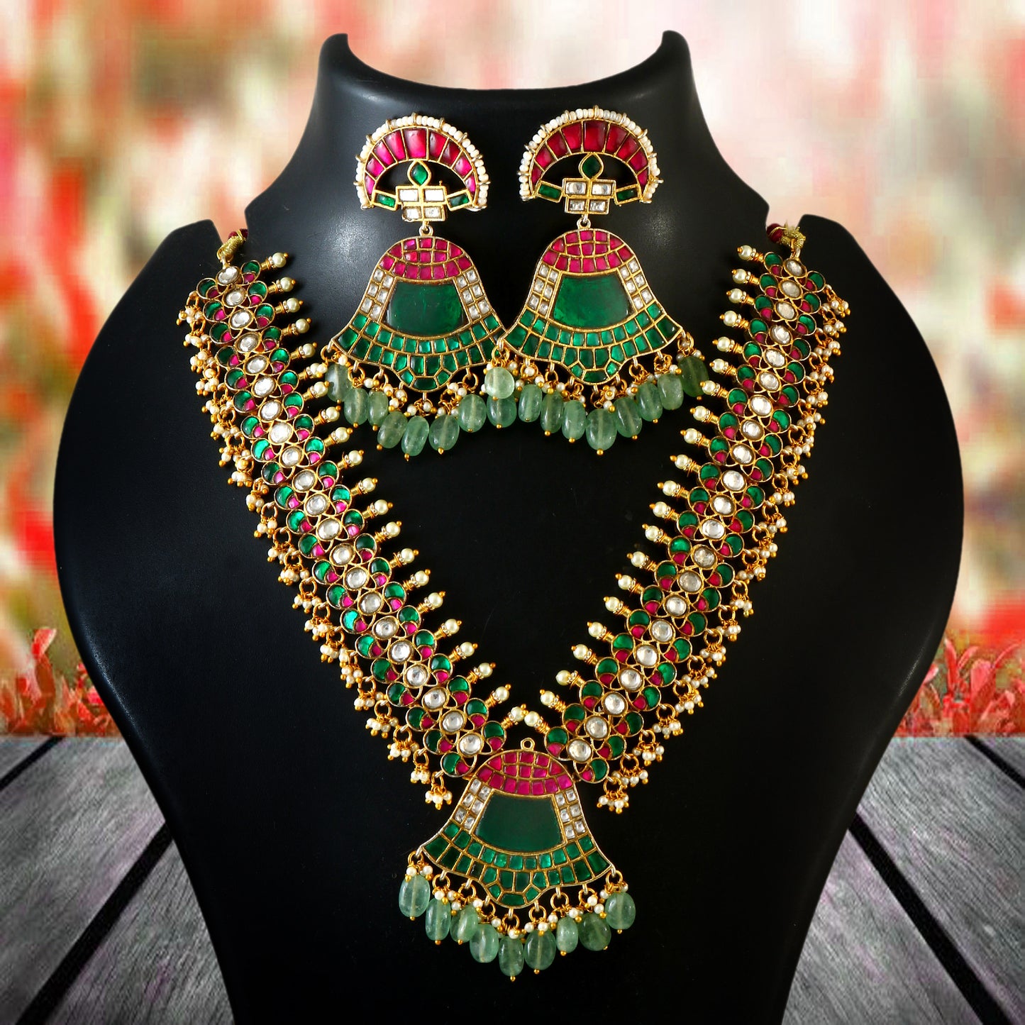 Jadau kundan Necklace Set