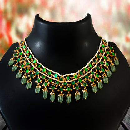 Jadau Kundan Necklace in south india an opulent choker  Set