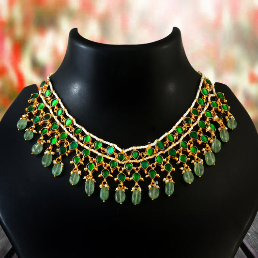 Jadau Kundan Necklace in south india an opulent choker  Set