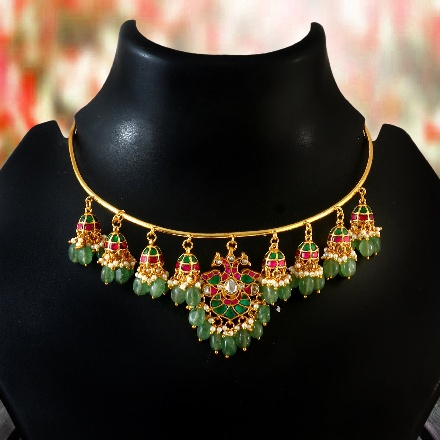 South Indian asali Kundan judaau chokar Set