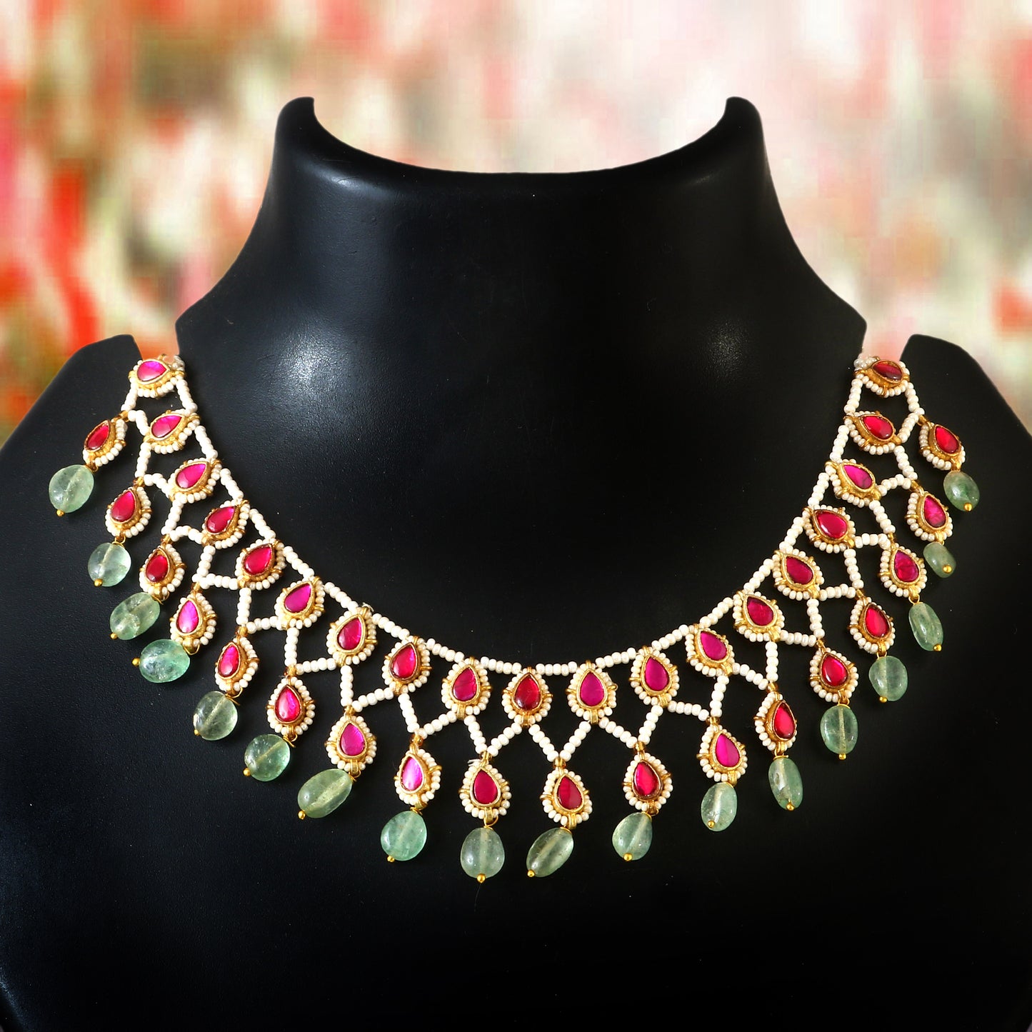 Jadau Kundan Necklace chokar Set