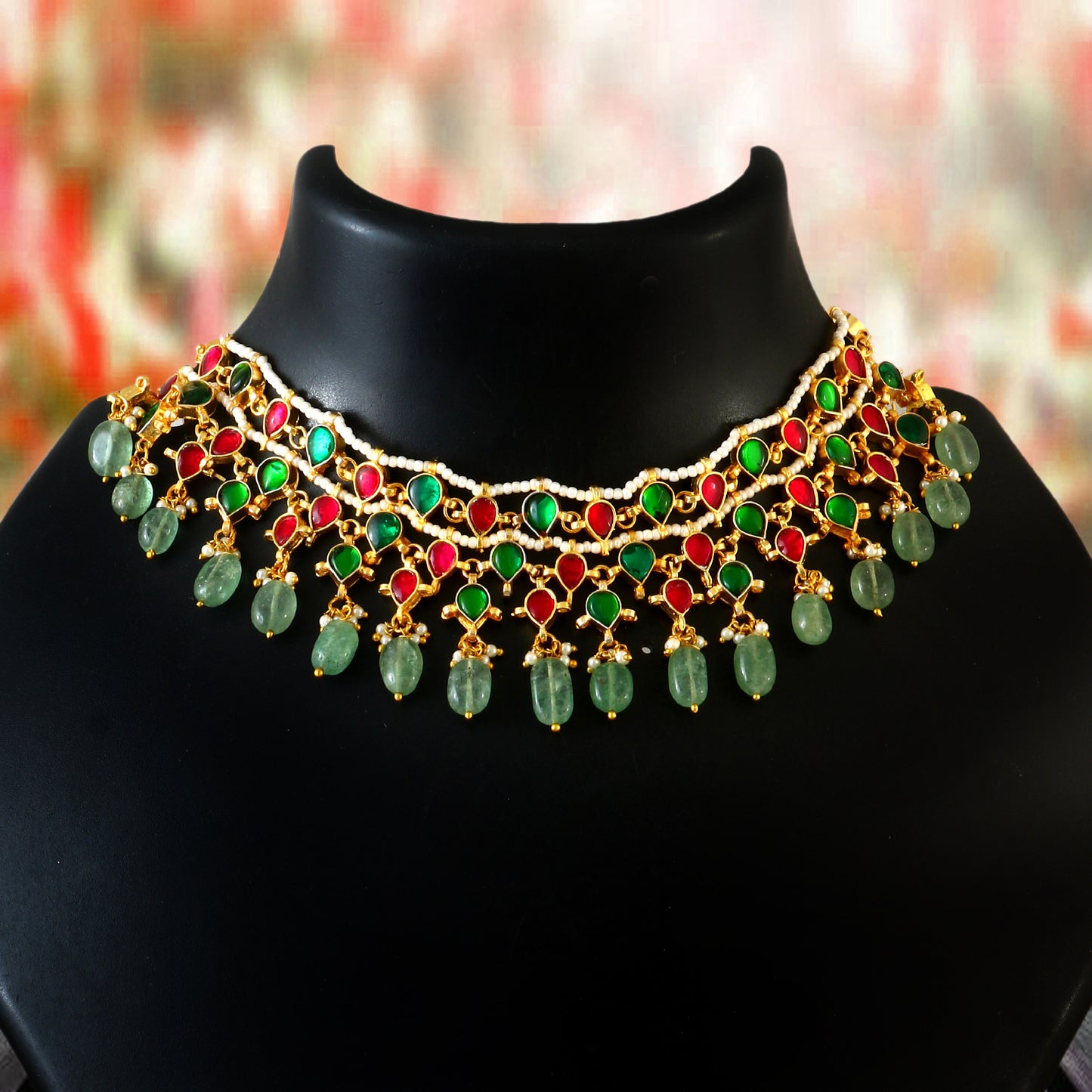 Jadau Kundan Necklace in south india an opulent choker  Set