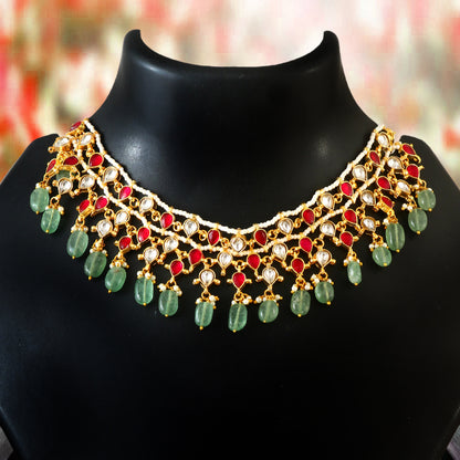 Jadau Kundan Necklace in south india an opulent choker  Set