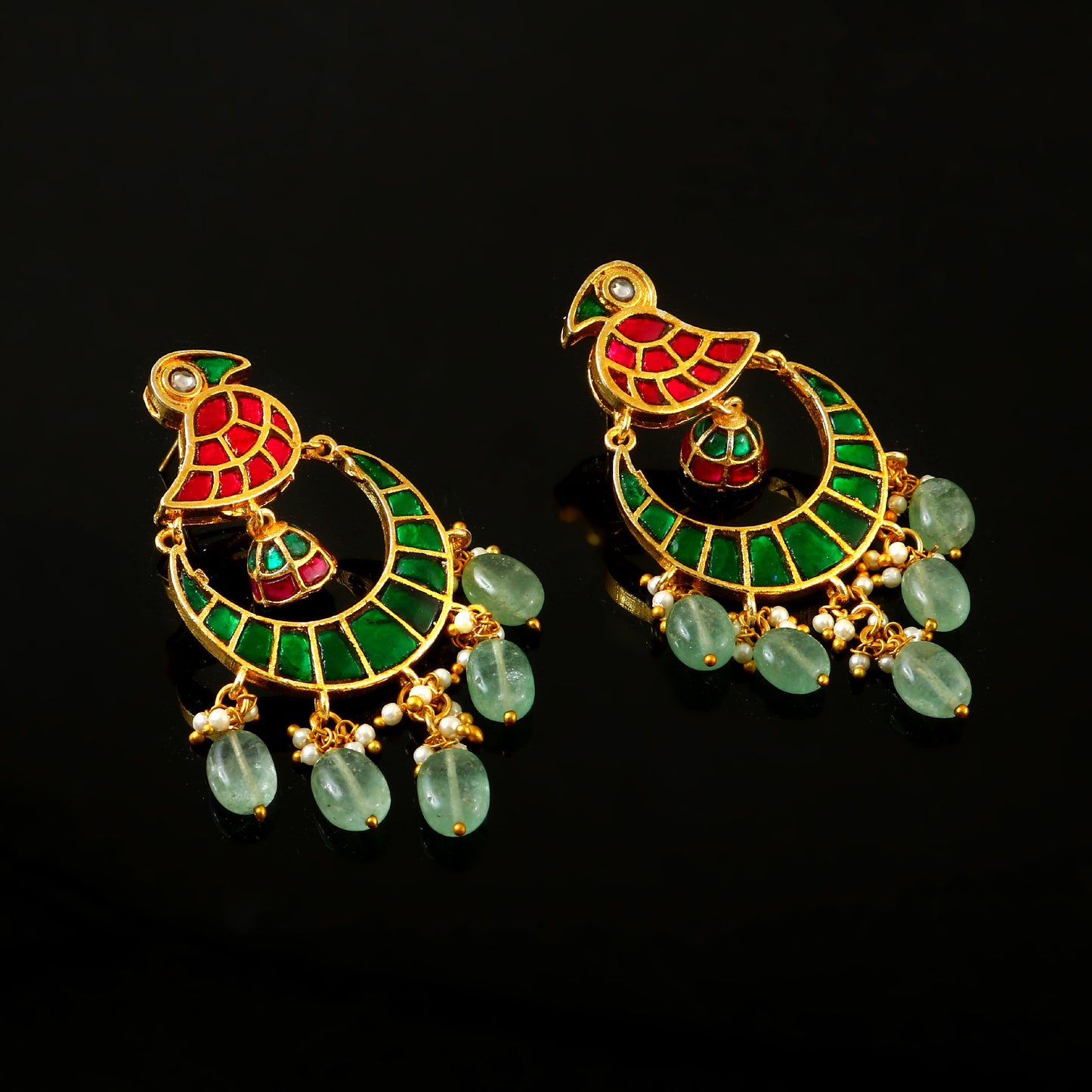 Jadau Kundan browse earrings
