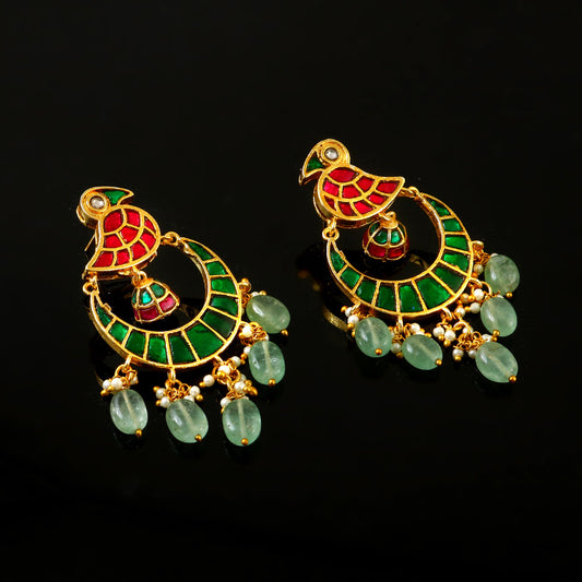 Jadau Kundan browse earrings