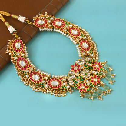 Jadau Kundan Necklace Set