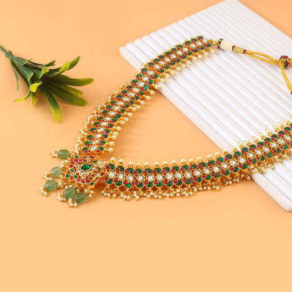 peacock Jadau Kundan Necklace Set