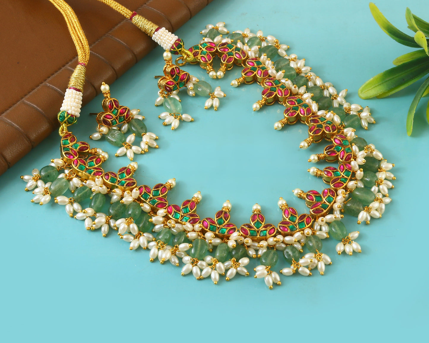 Jadau Kundan Necklace Set