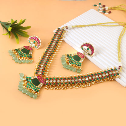 Jadau kundan Necklace Set