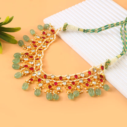 Jadau Kundan Necklace in south india an opulent choker  Set